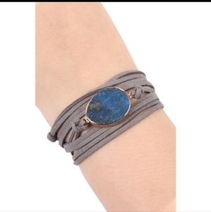 new layered blue bracelet